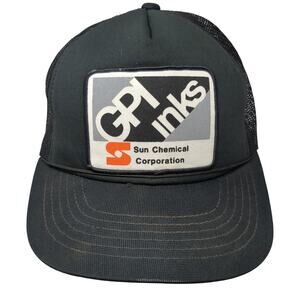 GPI Inks Sun Chemical Corporation Snapback Trucker Hat Black One Size Namark